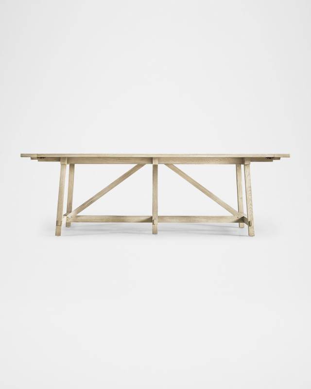 Timeless French Dining Table with Two Leaves, 96"